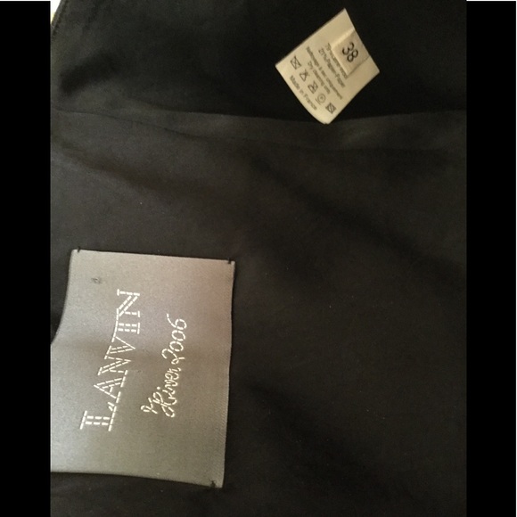 Lanvin sweetheart strapless black dress - Picture 5 of 5